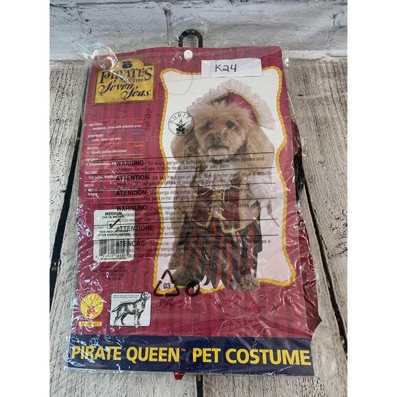 RUBIE'S Pirates Of The Seven Seas - Pirate Queen Pet Costume / Size: Medium - Picture 1 of 8